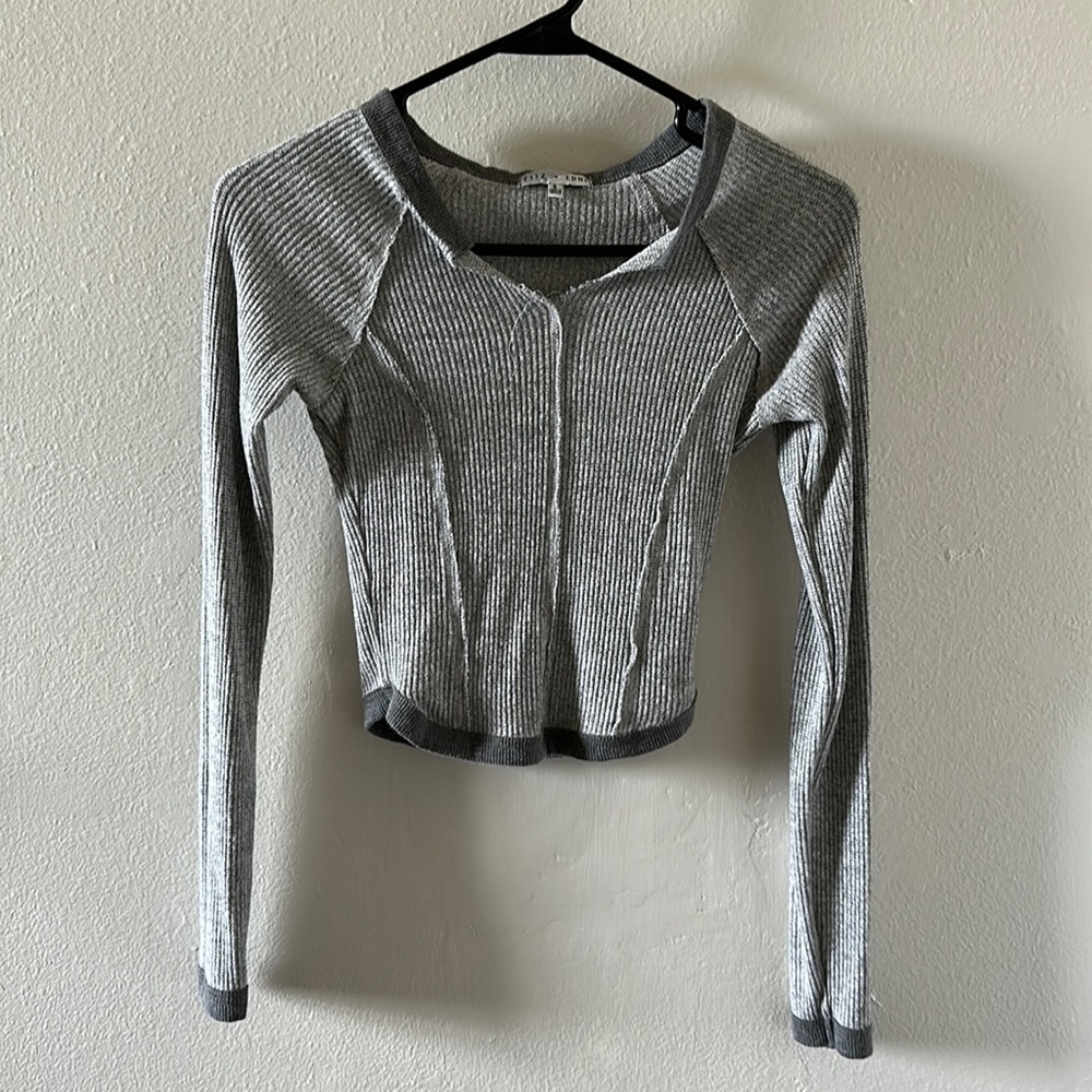 SOLD Fitz & Eddi Cropped Corset Style Sweater